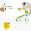 Toys de chat interactifs de chat de bâton de plumes